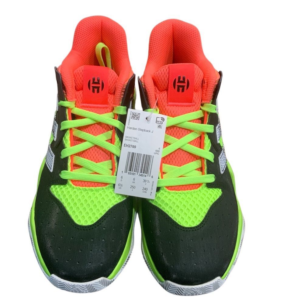 Adidas Harden Stepback J Basketball Shoes 'Signal Coral' (2019) EH2769 Youth 6.5